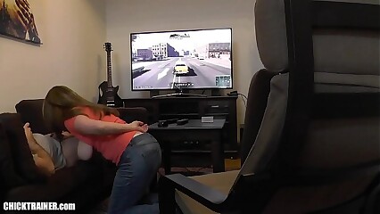 Sucked retire from Bringing off XBOX. Britney Swallows Gamer Blowjob & Chubby Flux Bosom